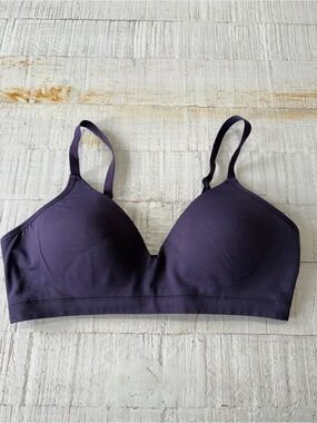 ThirdLove Form 360 Lifting Wireless Bra size Large Dark Purple Seamless
